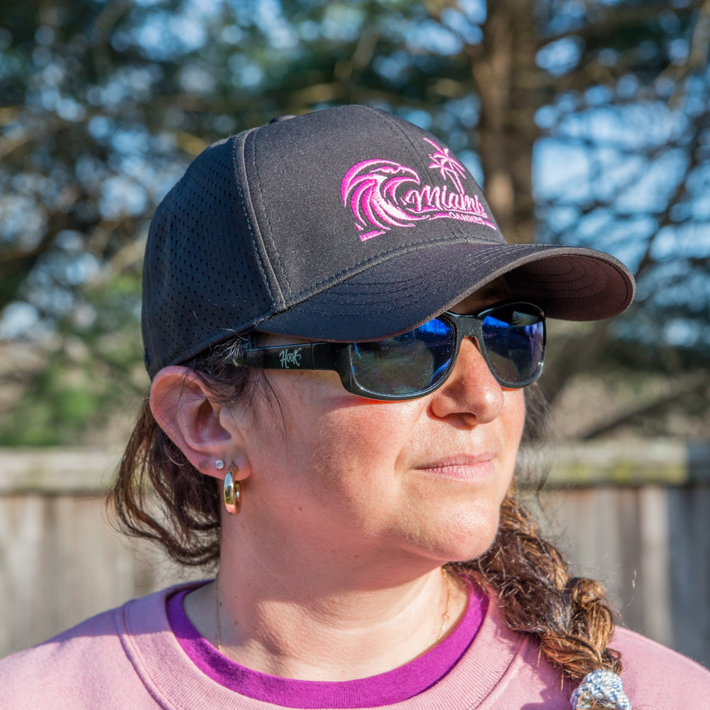 *Limited Edition* Miami Hat, Black with Pink